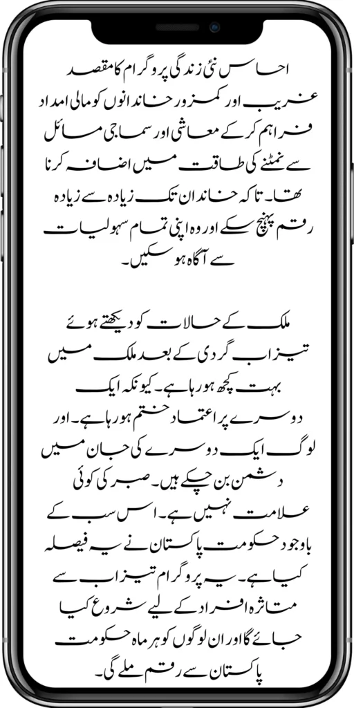 Objective of Nayee Zindagi Program