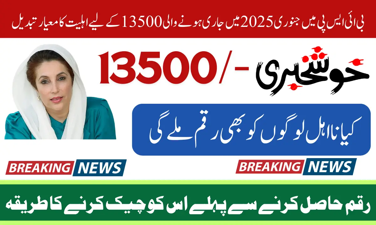 BISP January 2025 Payment Eligibility Criteria