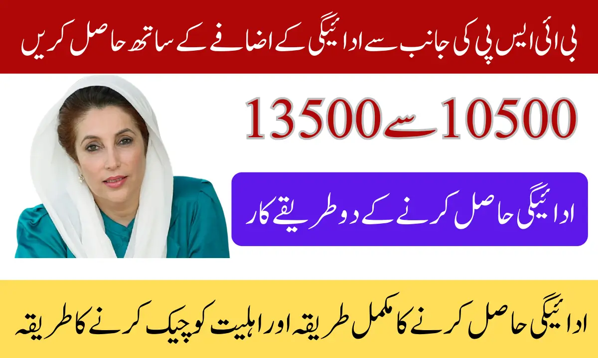 BISP Kafalat Stipend Increase January 2025 Check Status For 13500 Through 8171 Portal