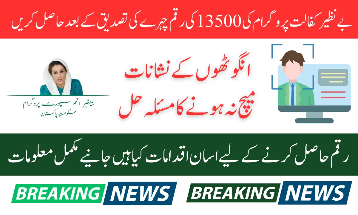 Benazir Kafalat Face Verification