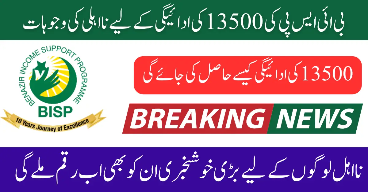 Benazir Kafalat Program Women Disqualification For 13500 In 2025 Latest Update