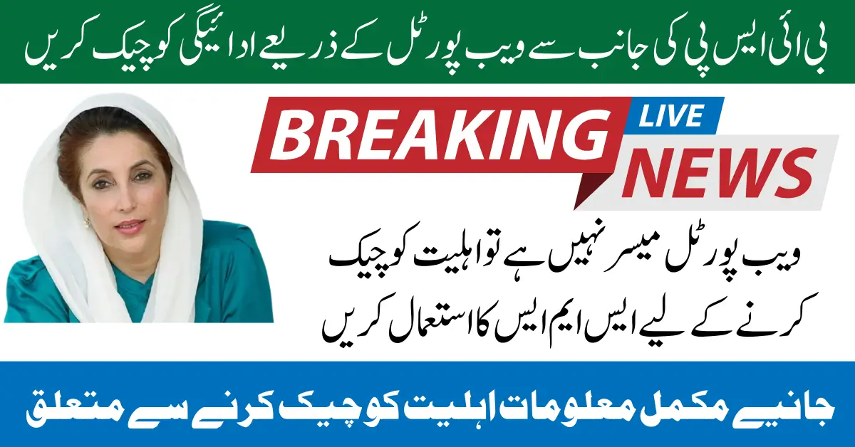 8171 Web Portal Unavailable Check BISP Recent Release Payment Using CNIC Alternative Method