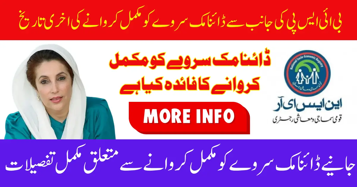 Complete BISP Dynamic Survey Before June 30 to Keep Receiving 14500 Payment