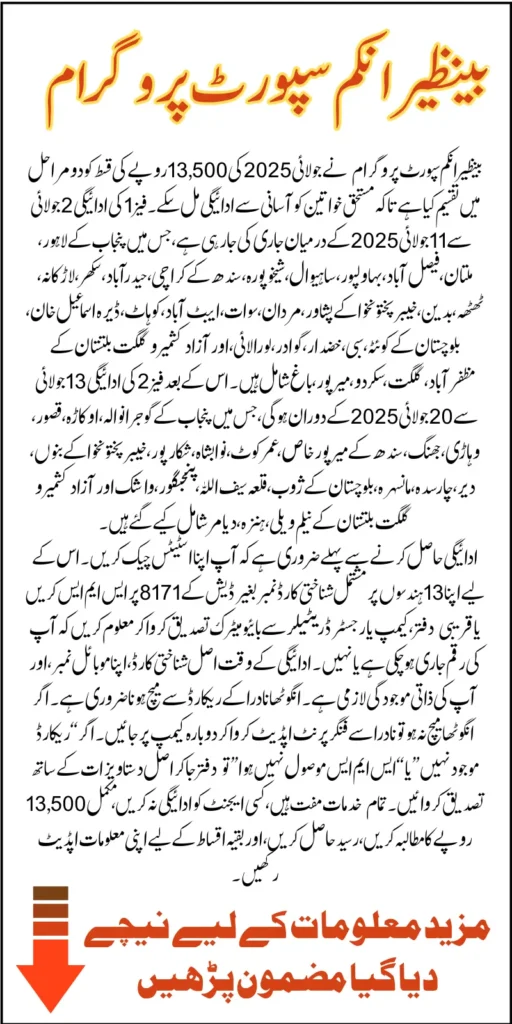 Benazir Income Support Programme Pending Payment Release District Wise Know Full Guide 2025
