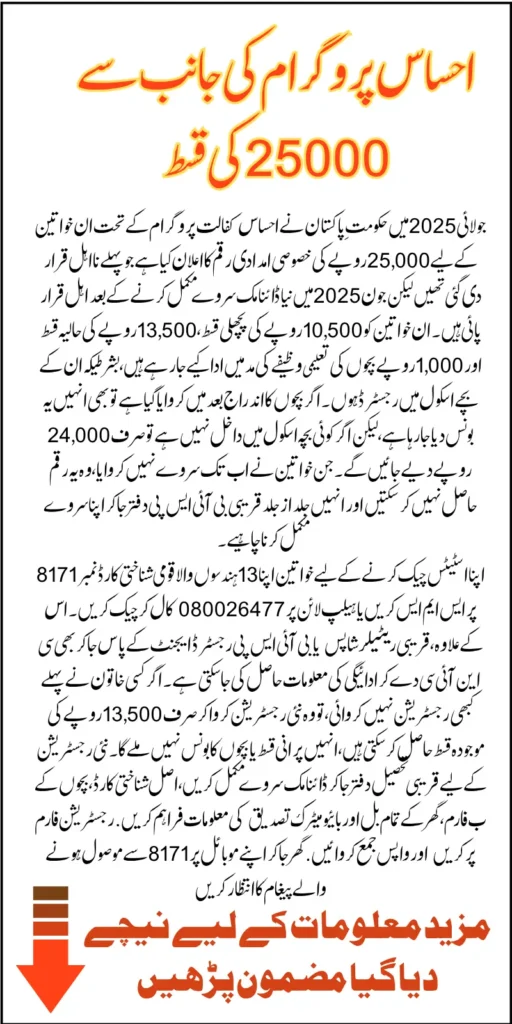 Ehsaas Program 25000 CNIC Check 2025 CNIC Confirmation Eligibility Know How To Receive